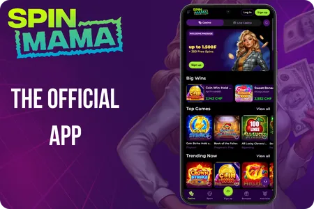 Spinmama app official for Android and iOS