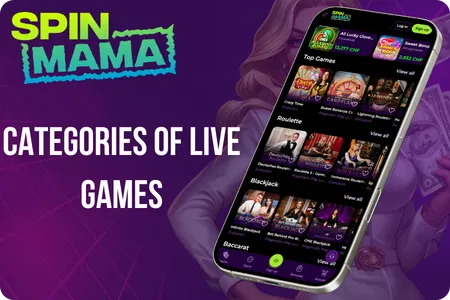 Spinmama casino Categories of Live Casino Games