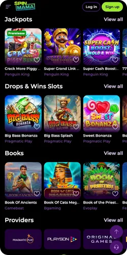 Spinmama casino Login