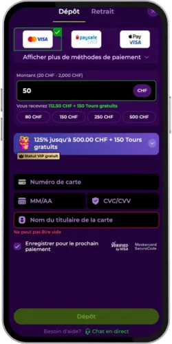 Casino Spinmama Effectuez un dépôt