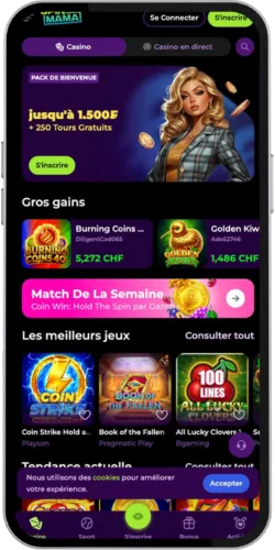 Casino Spinmama Visitez le site officiel